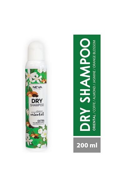 Neva Neva Styling Dry Shampoo Extra Volumizing Effect Oriental Coffee, Almond, Jasmine & Orange, 200ml