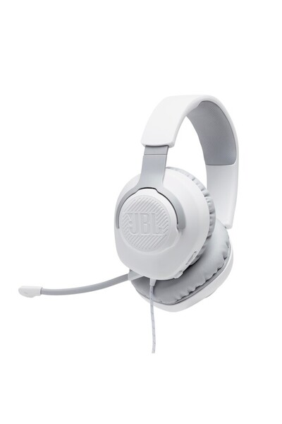 JBL Căști de gaming JBL Quantum 100, Multiplatformă, 3.5mm, Microfon, Alb