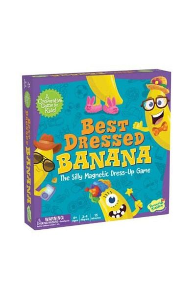 Peaceable Kingdom Joc magnetic Deghizează o banană, Banană cel mai bine îmbrăcată, Regat pașnic + 4 ani