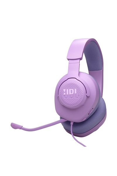 JBL Căști de gaming JBL Quantum 100M2, cu fir, microfon detașabil, violet