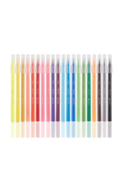 Adel Felt Pen 20 Colors – Vibrant and Permanent Colors, Easy to Clean, Ergonomic Design