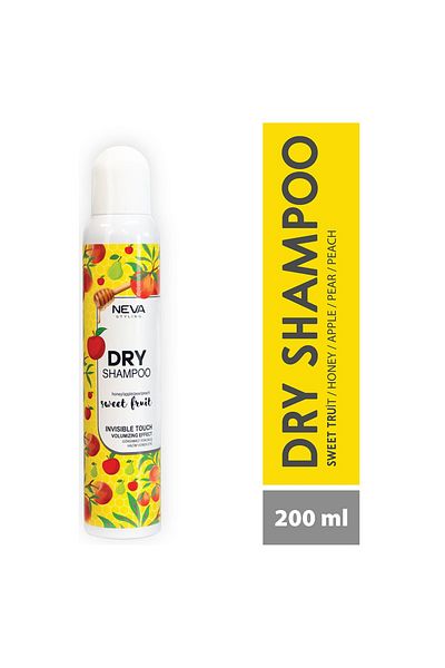 Neva Neva Styling Dry Shampoo Invisible Touch Volumizing Effect Sweet Fruit Honey, Apple & Peach, 200ml