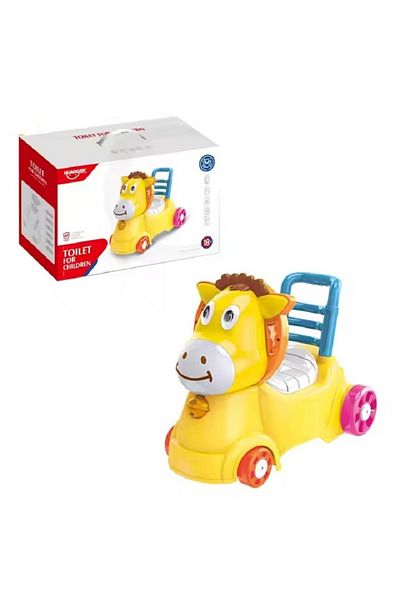 rexa Multifunctional Musical Free Wheel Car Plastic Baby Toilet Seat Baby