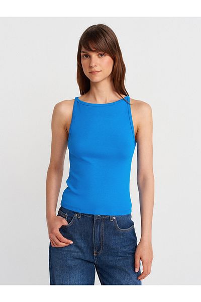 Dilvin 21048 Top-Saks cu guler Halter