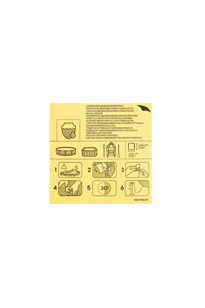 BESTWAY ® 62091 Su Altı Güçlü Tamir Yama Seti 42.3 Cm-kare 10'lu Paket