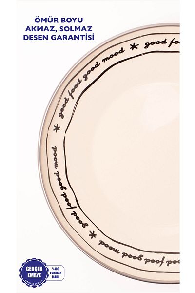 EMAYlab Mood Enamel Plate Cake Presentation Plate 21cm