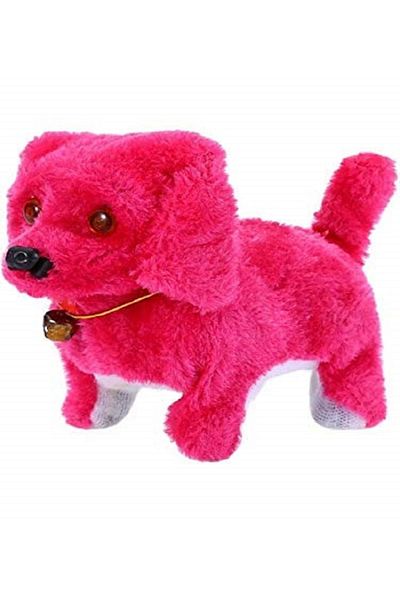 rexa Walking & Barking Plush Puppy Toy – Battery-Powered Dog with Sound & Light for Kids