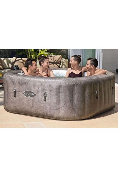 BESTWAY Lay-Z-Spa 6001K Rome Smart AirJet Enerji Tasarruflu Şişme Spa Havuzu,...