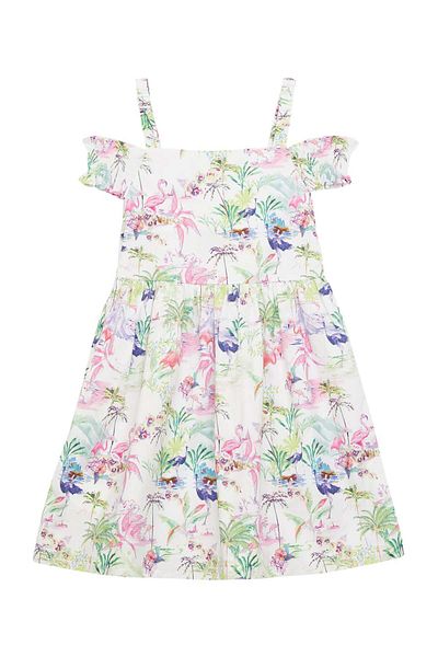 Guess Rochie pentru fete din poplin