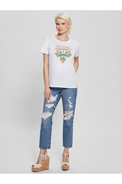 Guess Tricou pentru femei Mansion Modal Blended Regular Fit