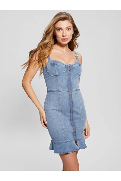 Guess Marcela Kadın Jean Elbise