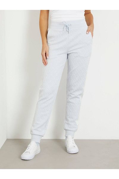 Guess Pantaloni de alergare cu logo GJ în relief pentru femei