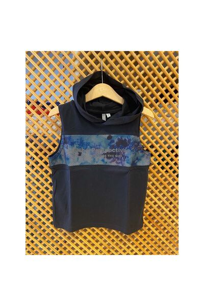 PD KIDS 122315 ÇOCUK ÖNÜ FİLELİ SIFIR KOL TİŞÖRT