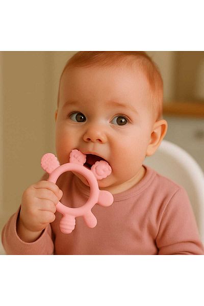 CKM silikon Baby Teeter 2-Piece Rabbit Model Finger Model Teeter