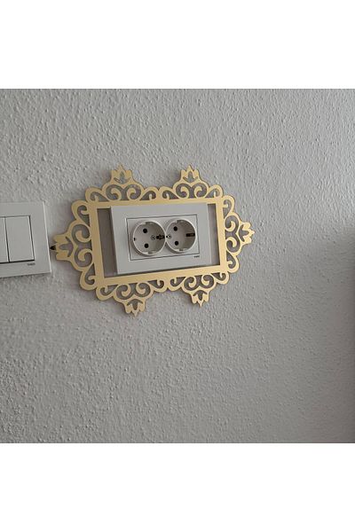 HARPİES Double Gold Plexiglass |   Standard Piriz Frame | Double Gold Socket | 18*27cm | Pr8011