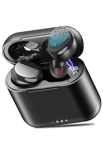 Smart Vibe Casti True Wireless TOZO® T6S Active Noise Cancelling, EQ Sound, Bluetooth 5.3, Auto Connect, Black