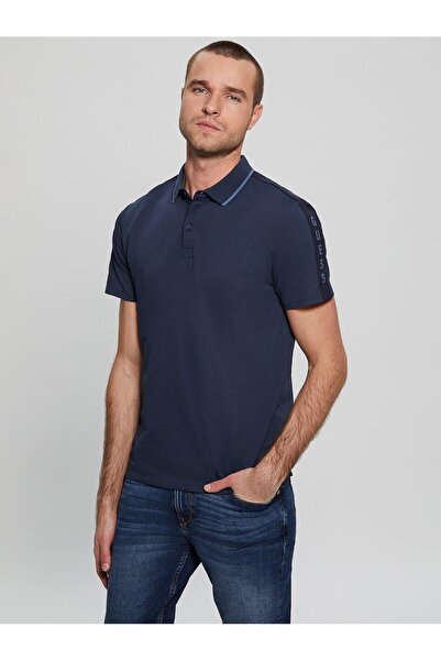 Guess Ανδρικό μπλουζάκι Polo με κανονική εφαρμογή Paul