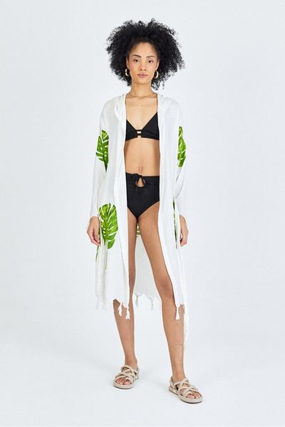 Mulberry Γυναικείο μπουρνούζι Samira Bamboo Printed Organic