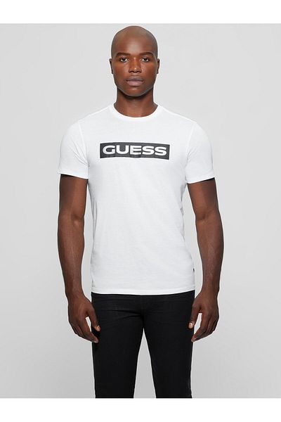 Guess Tricou Slim Fit pentru bărbați Ss Bsc Hd