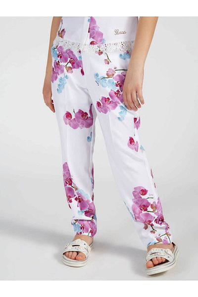 Guess Polytwill Girl's Slim Fit Trousers