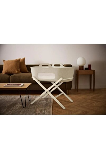 Snüz Arpa Sepeti & Kaşmir Stand,Krem | Nefes Alabilir, Sürdürülebilir ve Şık Yeni Nesil Beşik Açıklama: