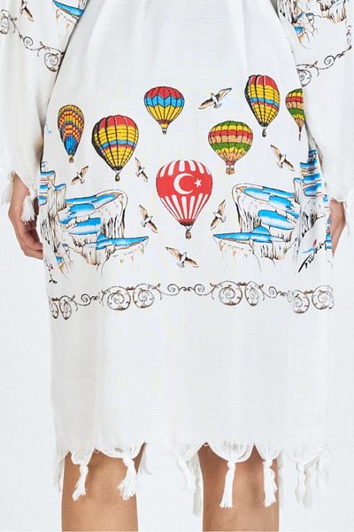 Mulberry Γυναικείο μπουρνούζι Samira Bamboo Printed Organic