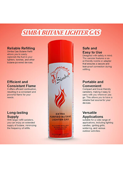 X TORBO Extra Purified Butane Lighter Gas Refill with Multi Nozzle 250ML Gas Refill Lighter Refill