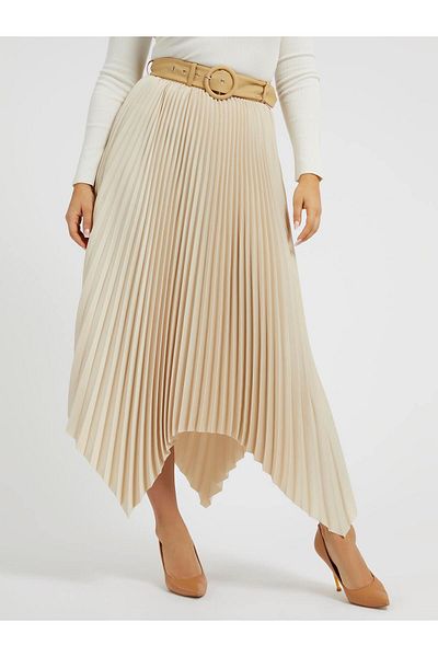 Guess High Waist Cream Women Midi Skirt W3Yd84Wfju0G1M5