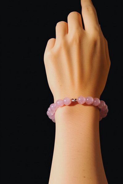 mrmpro Natural Pink Quartz Crystal – Stone That Cleans Negative Energy and Softens the Heart