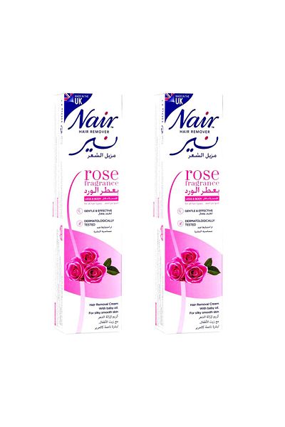 Nair Rose Legs & Body Hair Removal Cream Value Pack 2 x 110 g