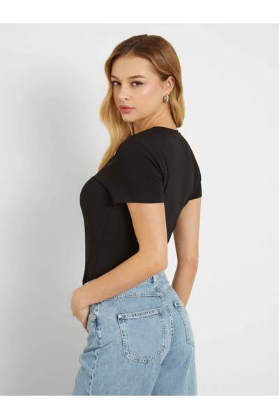 Guess Satin Triangle Women's Slim Fit T-Shirt