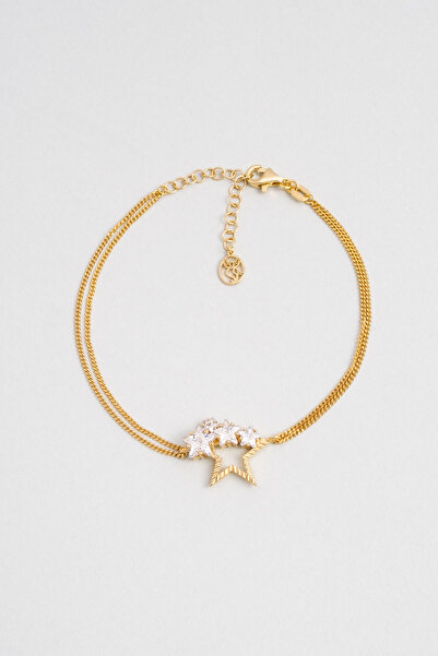 So CHIC... Nova 18 Ayar Sarı Altın Kaplama Gümüş Bileklik