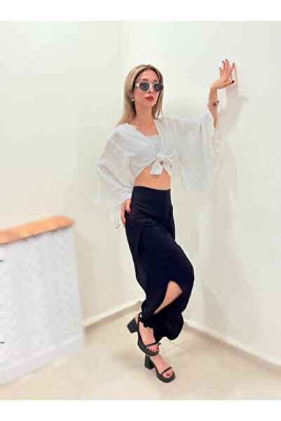 fiabafashion BOHEM MODEL YIRTMAÇLI PANTALON