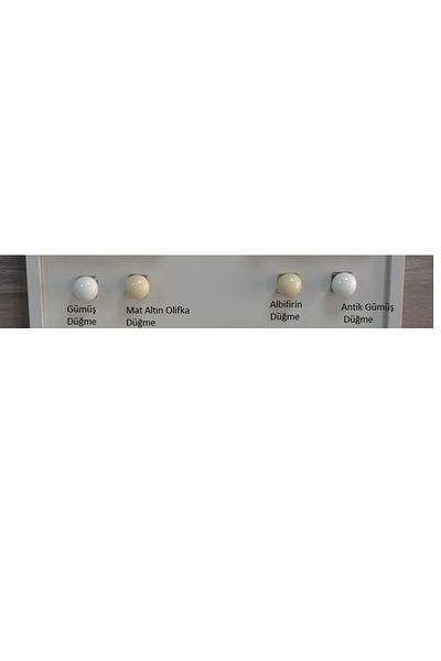 BafArt Furniture Handle Z310 Antique Silver Corner White Button