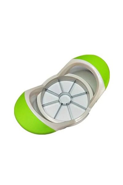SUJHAL fruit slicer, ABS/stainless steel, green/silver/white, 17.8 x 10.6 cm