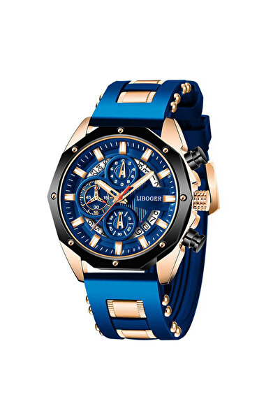 Choice ساعة رجال الأعمال الزرقاء ذات العلامة التجارية الأعلى جودة، مزودة بخاص...