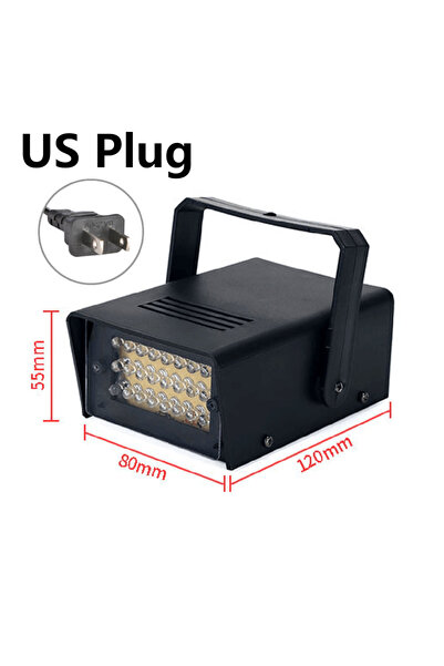 Alloet APWIKOGER US Plug Disco Strobe Lights LED Flash White Lighting Adjusta...