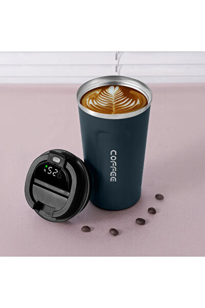 Choice 450 مل New510ml-أزرق زجاجة ترمس 450 مل شاشة ذكية لدرجة الحرارة 316 كوب...