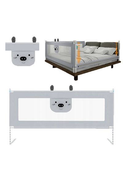 ROHS Balustradă pat glisant HappyKID XXL 180 cm Baby Bear, înălțime reglabilă 68-98 cm