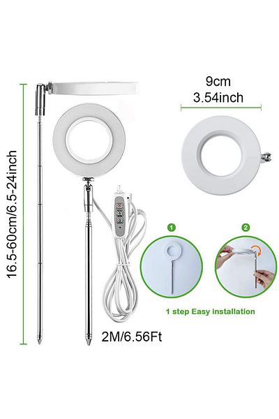 Choice EU Transparent-5w Full Spectrum Indoor Solar LED Growth Light, Four Gear Dimming, Fleshy Viridiplant