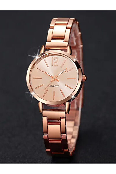 Choice Rose Gold 3PCS casual fashion Rhinestone alloy graduated ladies quartz...