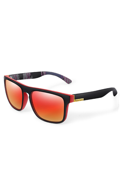 Choice QC6 Retro Style Square Frame Polarized Cycling Sunglasses Men Night Vi...