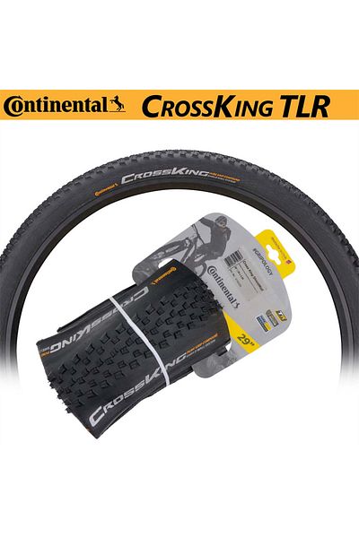 Choice 29x2.2in Continental Cross King MTB 29x2.2/2.3in Tubeless Folding Tyre 3/180 TPI Performance TLR 29x