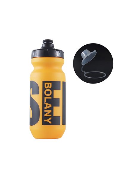 Choice Yellow BOLANY 610ML Cycling Bike Water Bottle Bicycle Portable Kettle with Cover Matte Plastic Sport
