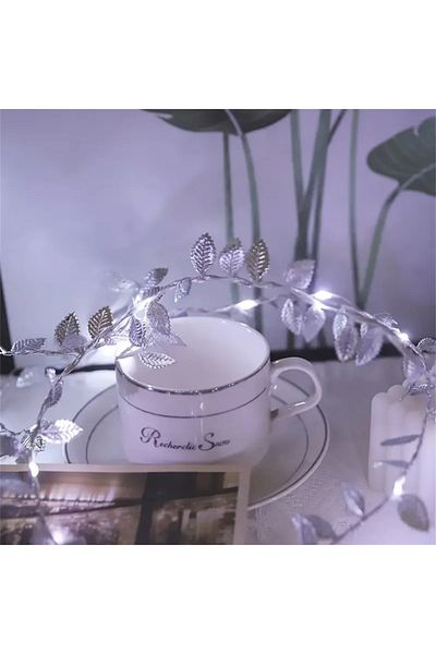 Choice 10M 100LEDs Silver White Light Golden Tiny Leaves Fairy Light Sliver Leaf Battery Powerd Led Copper