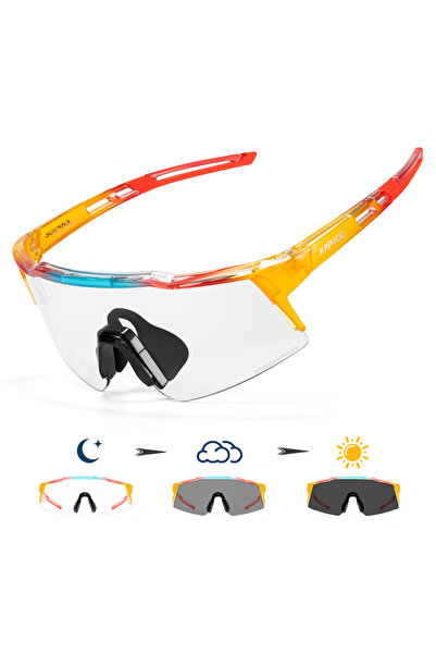 KAPVOE نظارة شمسية للأطفال من كابفوي KE9028-PC-1L-07 لركوب الدراجات الجبلية و...