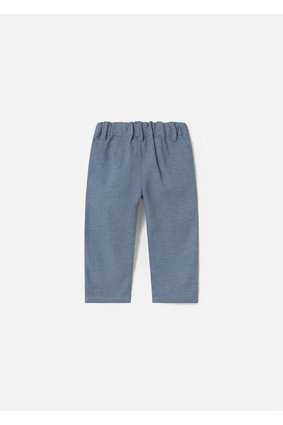 MAYORAL Baby Boy Linen Trousers Blue