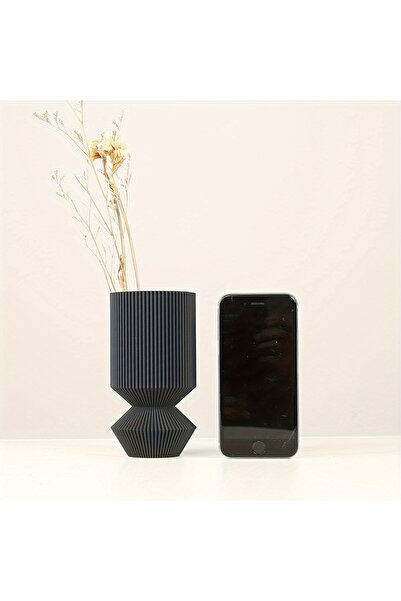 Choice S 1 Nordic Black Plastic Vase for Home Decoration - Simple and Elegant...