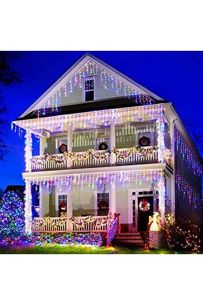 Choice 4X0.6M 96Leds 220V EU plug Multicolor 4M 96Leds 220V Christmas Garland LED Curtain Icicle String Lig