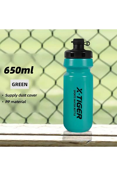 Choice green X-TIGER MTB Road Cycling Water Bottle 650ML Leak-proof Bicycle Squeeze Water Bottle for Long-d